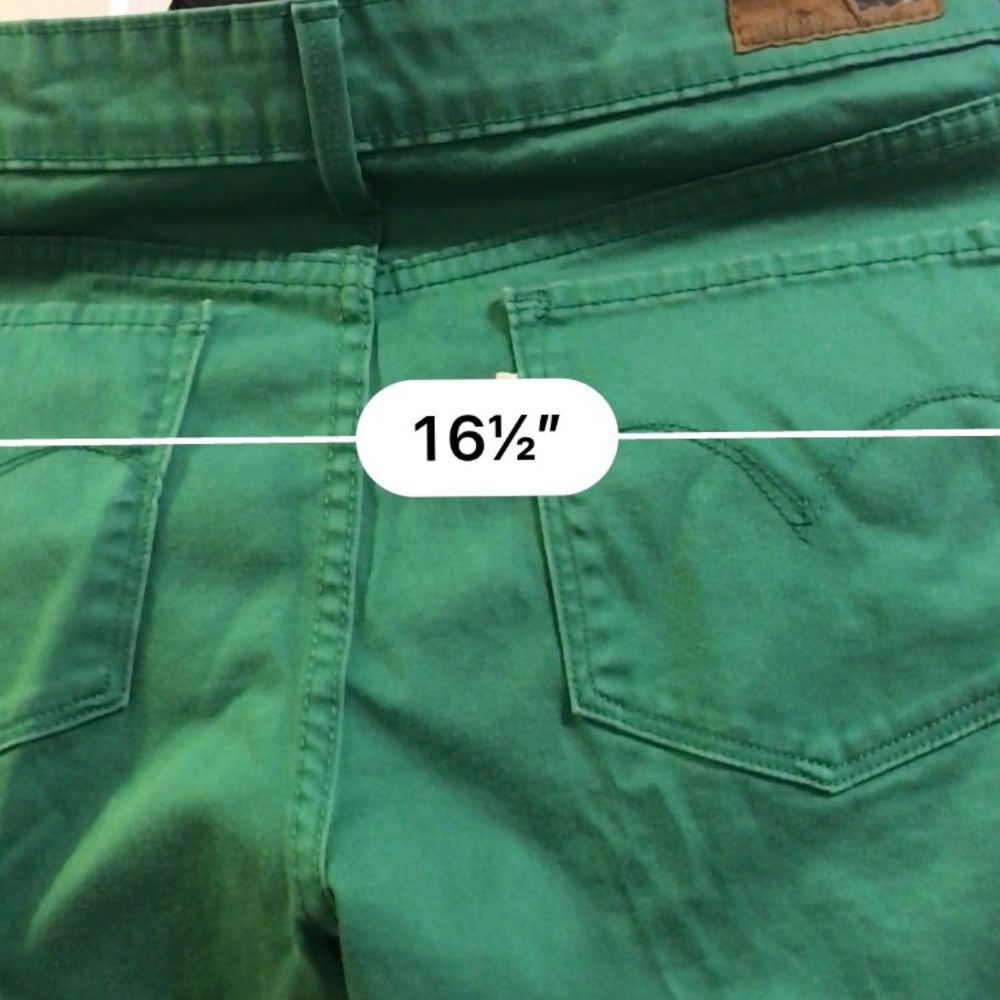 Levi green jeans